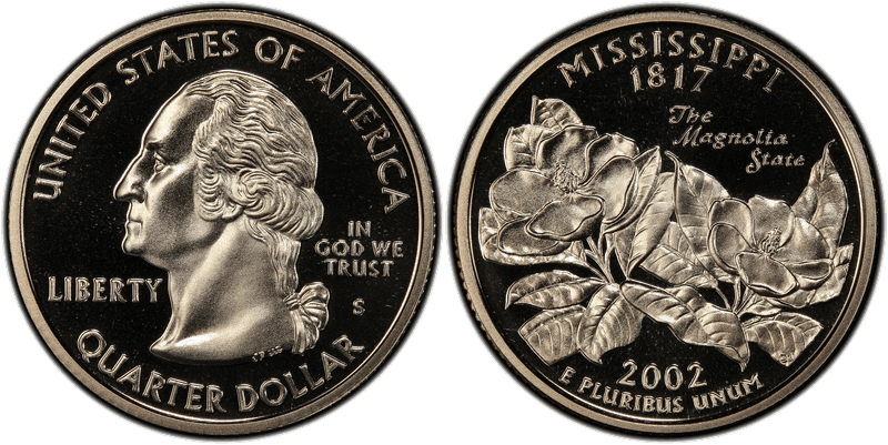 2002 (S) Proof Mississippi State Quarter