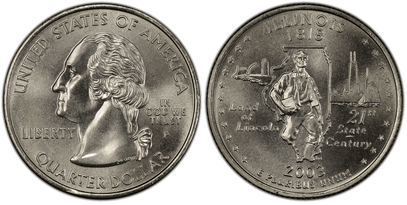 2003 (P) Illinois State Quarter