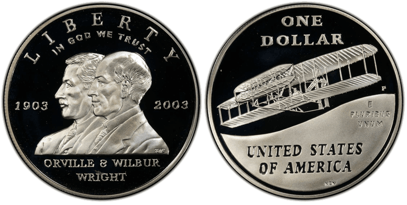 2003 (P) Proof First Flight Dollar