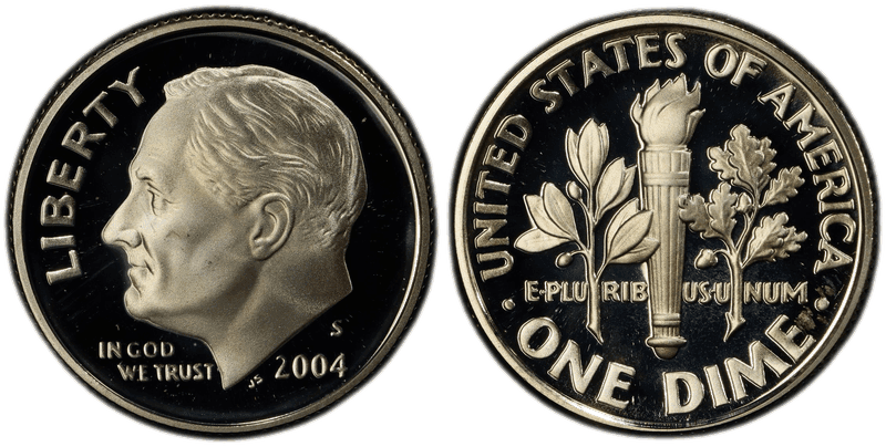 2004 (S) Proof Silver Roosevelt Dime