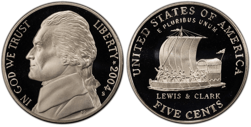 2004 (S) Proof Jefferson Nickel - Keelboat