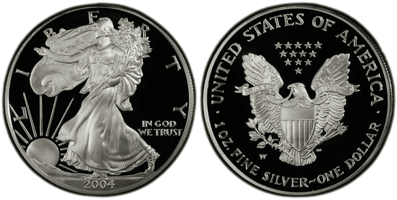 2004 (W) Proof American Silver Eagle