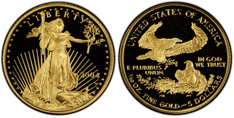 2004 (W) Proof American Eagle Five Dollar Gold