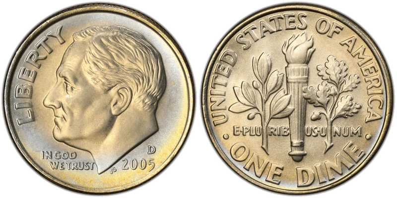 2005 (D) Satin Finish Roosevelt Dime