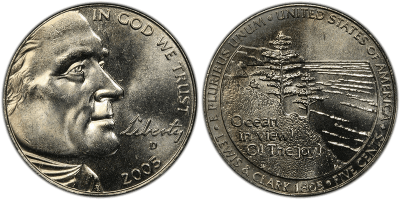2005 (D) Jefferson Nickel - Ocean in View