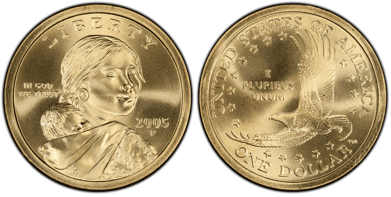 2005 (P) Satin Finish Sacagawea Dollar