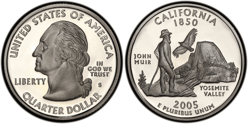 2005 (S) Proof California Silver State Quarter