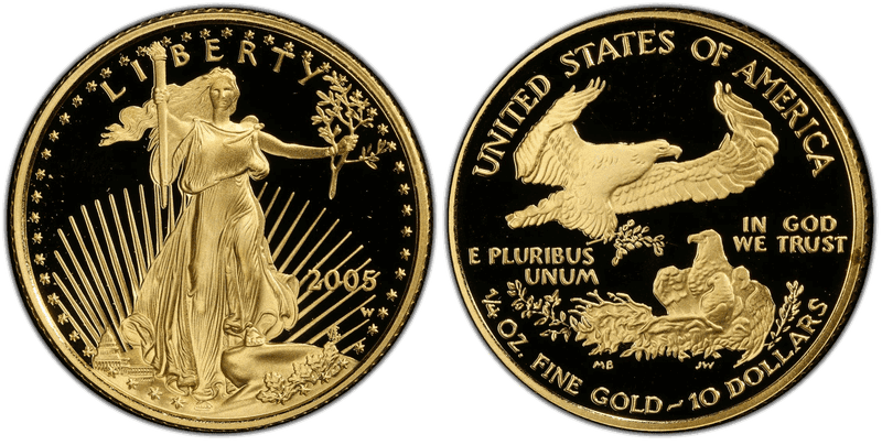 2005 (W) Proof American Eagle Ten Dollar Gold