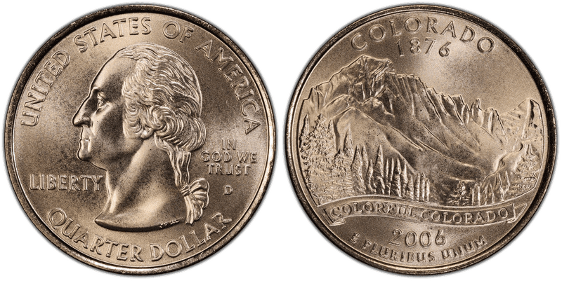 2006 (D) Colorado Satin Finish State Quarter
