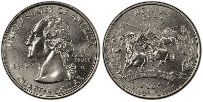 2006 (D) Nevada State Quarter
