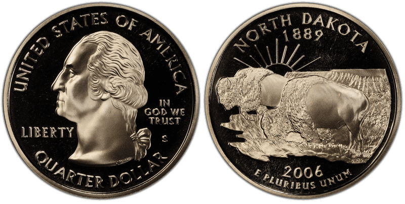 2006 (S) Proof North Dakota State Quarter