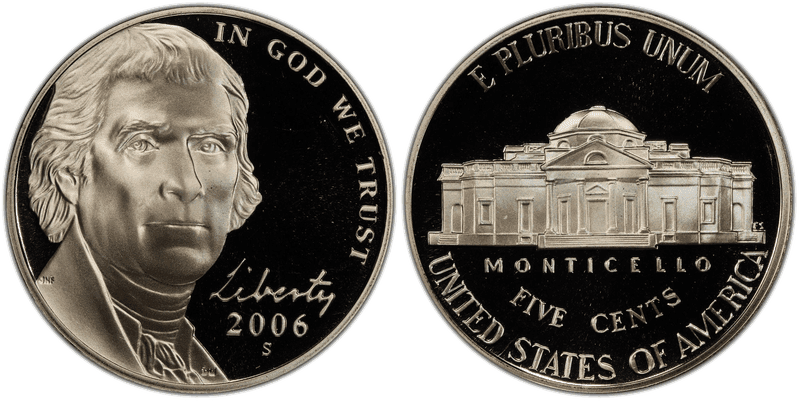 2006 (S) Proof Jefferson Nickel