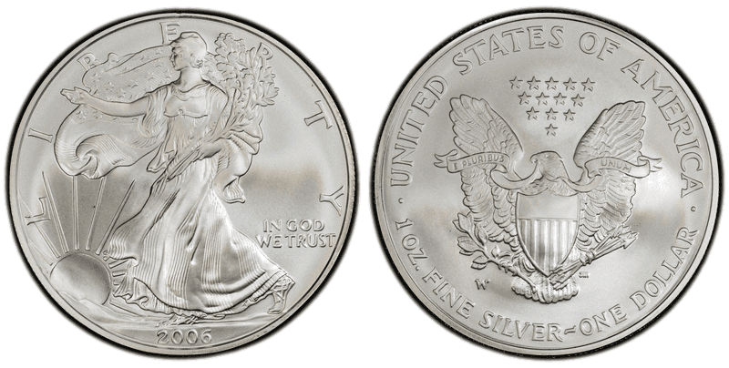 2006 (W) Burnished American Silver Eagle