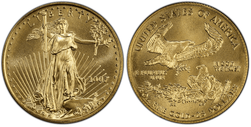 2007 American Eagle Twenty Five Dollar Gold
