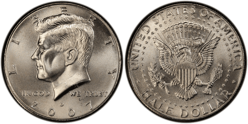 2007 (D) Satin Finish Kennedy Half Dollar