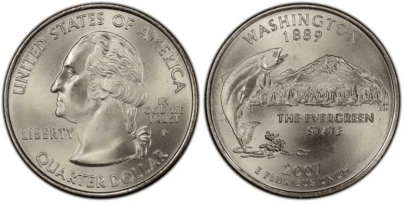 2007 (P) Washington Satin Finish State Quarter