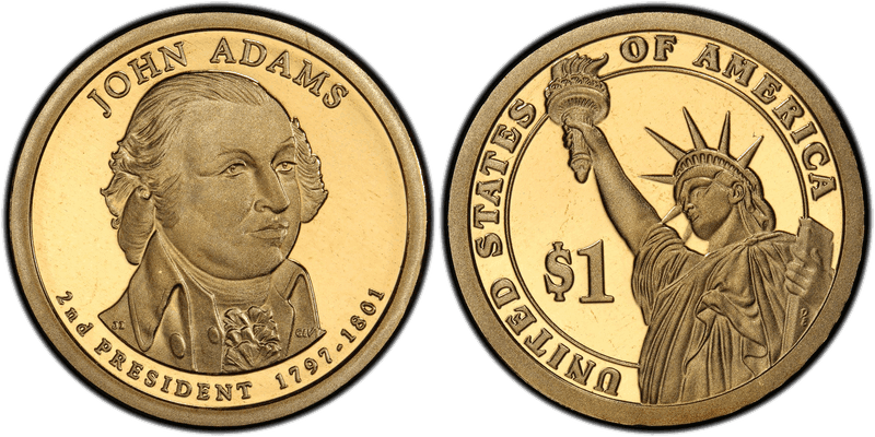 2007 (S) Proof Presidential Dollar - John Adams