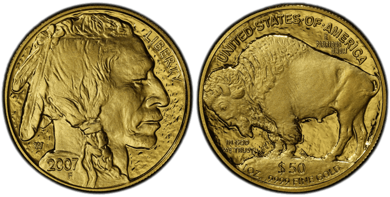 2007 (W) Proof American Buffalo .9999 Fine Gold Fifty Dollar