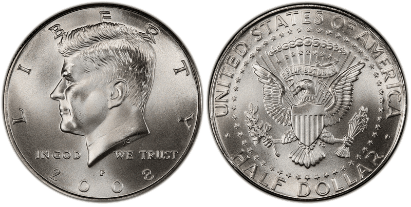 2008 (P) Satin Finish Kennedy Half Dollar