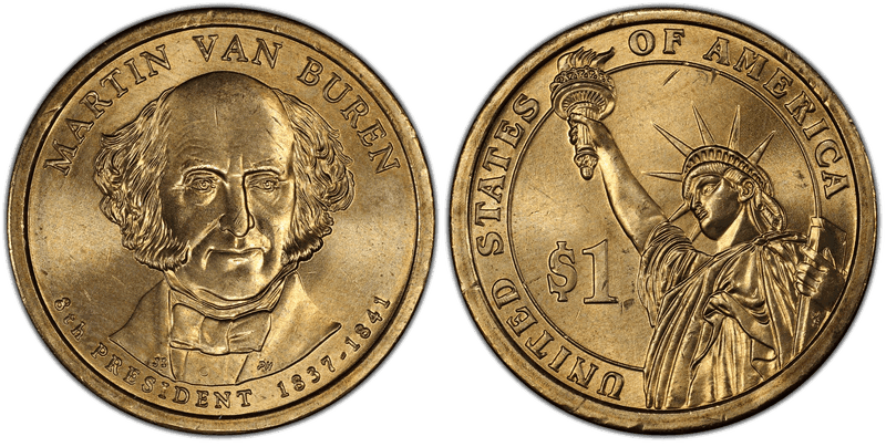 2008 (P) Presidential Dollar - Martin Van Buren, Position A