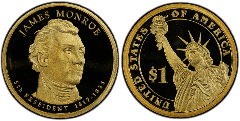 2008 (S) Proof Presidential Dollar - James Monroe