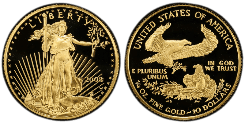 2008 (W) Proof American Eagle Ten Dollar Gold
