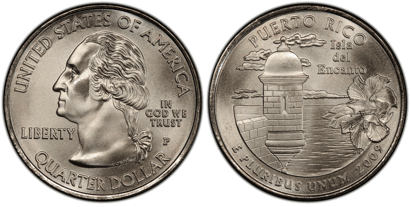 2009 (P) Puerto Rico Satin Finish Quarter