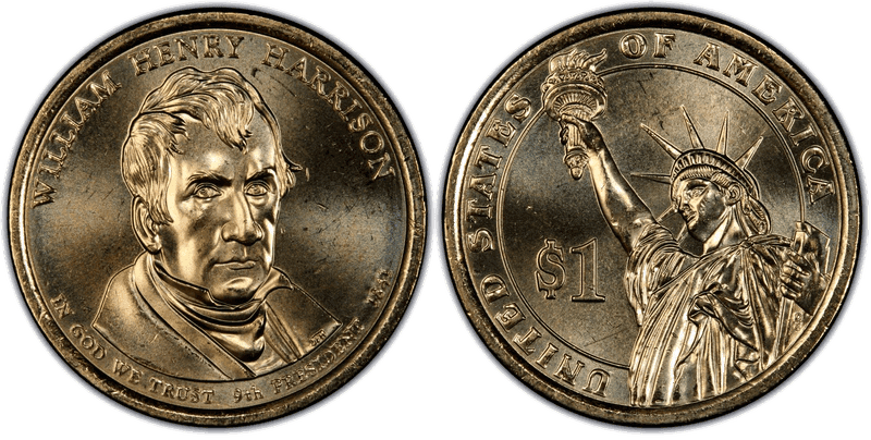 2009 (P) Presidential Dollar - William Henry Harrison, Position A