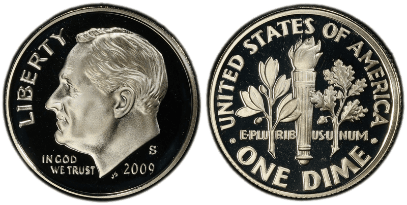 2009 (S) Proof Silver Roosevelt Dime