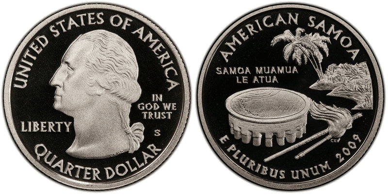 2009 (S) Proof American Samoa Quarter