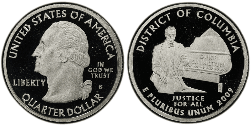 2009 (S) Proof District of Columbia Silver Quarter