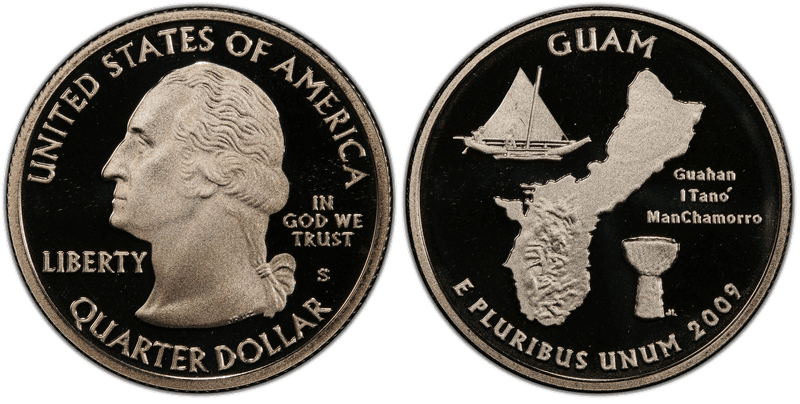 2009 (S) Proof Guam Quarter