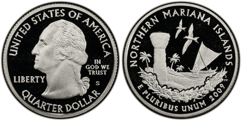2009 (S) Proof Northern Mariana Islands Silver Quarter