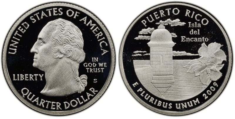 2009 (S) Proof Puerto Rico Silver Quarter