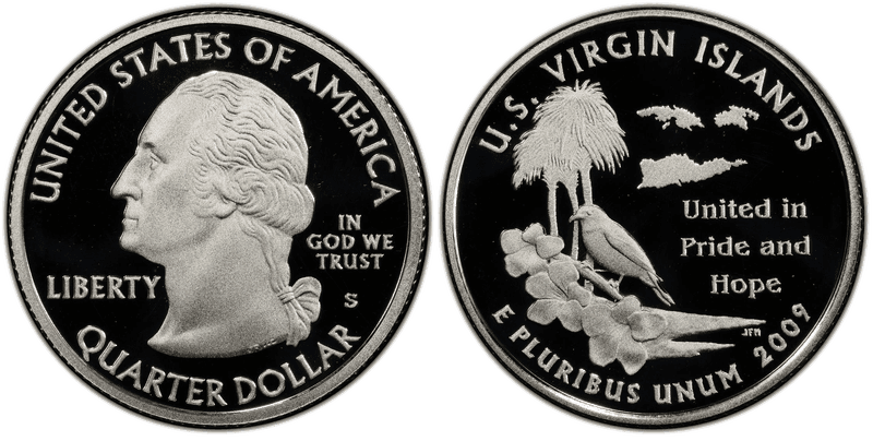2009 (S) Proof U.S. Virgin Islands Silver Quarter