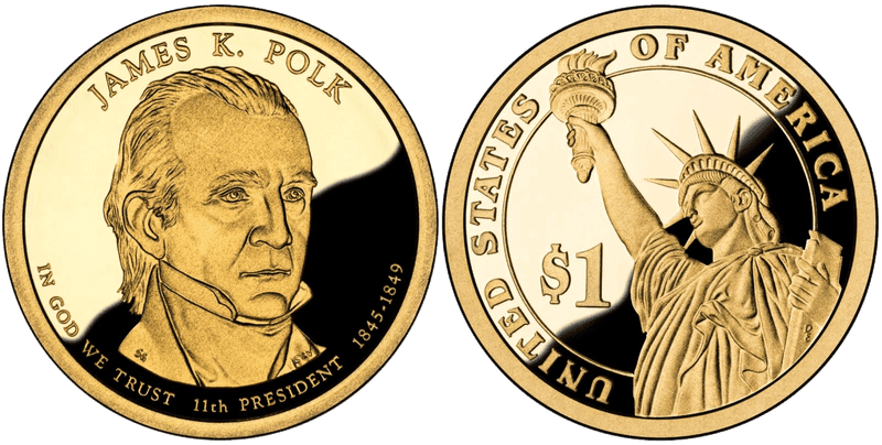 2009 (S) Proof Presidential Dollar - James K. Polk