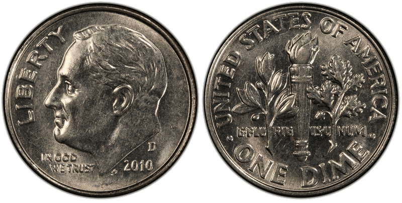 2010 (D) Roosevelt Dime