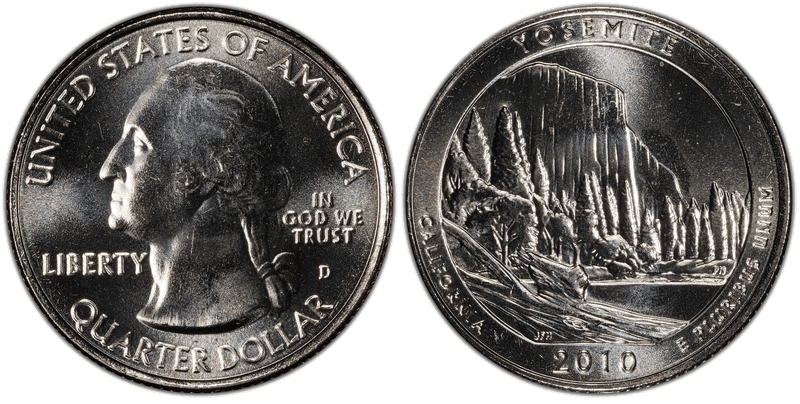 2010 (D) Yosemite National Park Quarter