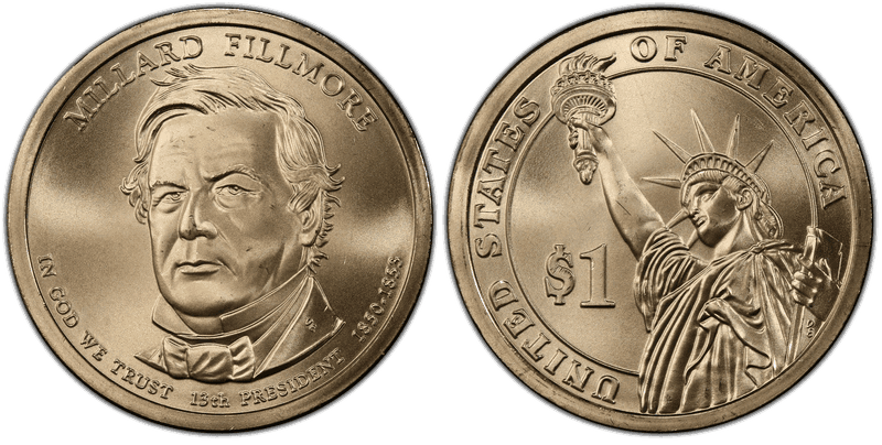 2010 (P) Presidential Dollar - Millard Fillmore, Position B