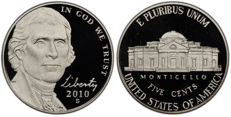 2010 (S) Proof Jefferson Nickel