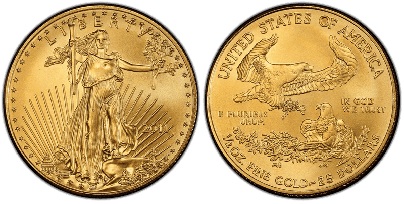 2011 American Eagle Twenty Five Dollar Gold