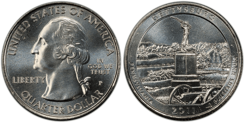 2011 (P) Gettysburg National Park Quarter