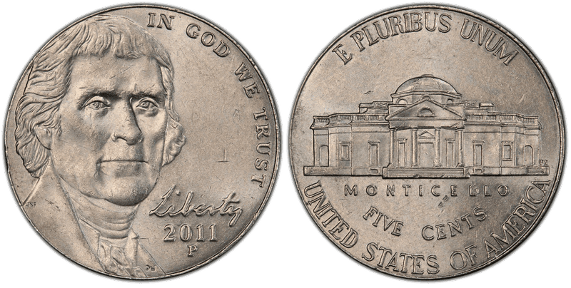 2011 (P) Jefferson Nickel