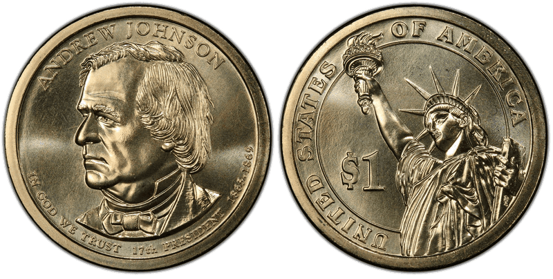 2011 (P) Presidential Dollar - Andrew Johnson, Position B