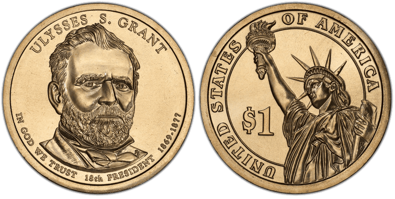 2011 (P) Presidential Dollar - Ulysses S. Grant, Position A