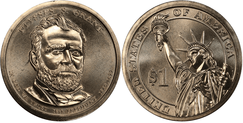 2011 (P) Presidential Dollar - Ulysses S. Grant, Position B
