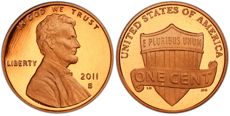 2011 (S) Proof Lincoln Shield Cent