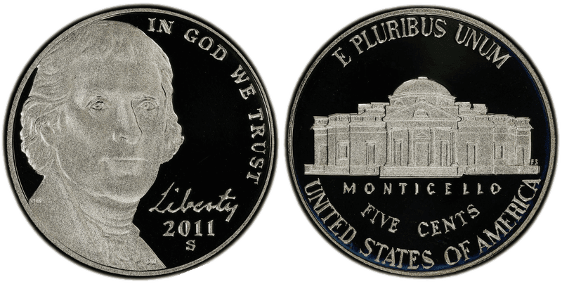 2011 (S) Proof Jefferson Nickel