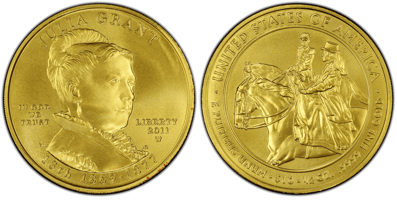 2011 (W) Julia Grant First Spouse Ten Dollar Gold