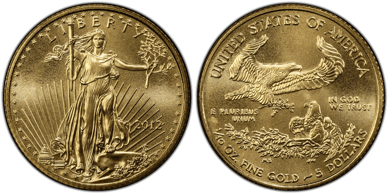 2012 American Eagle Five Dollar Gold